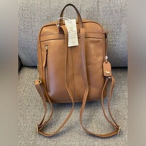 SOLD Radley London Caramel Leather Greyfriars Gardens Backpack Bag